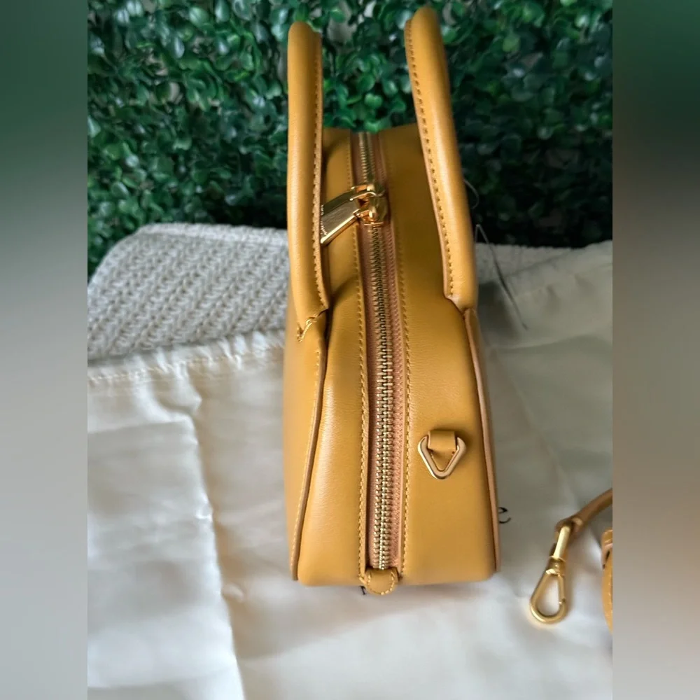Kate Spade Retail Grace Bag in Curry / Mustard Yellow Leather Handbag Crossbody